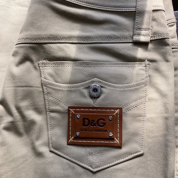 NEW D&G KHAKI BOOTCUT TROUSER - Picture 13 of 14